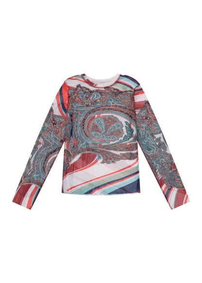 Latin Mesh Top